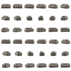 Le Grand Air Sofa 2-Seater Linen, Smokey Granite 11 Le Grand Air Sofa 2-Seater Linen, Smokey Granite -Gubi Furni Sales decotique le grand air sofa 2 seater linen 10