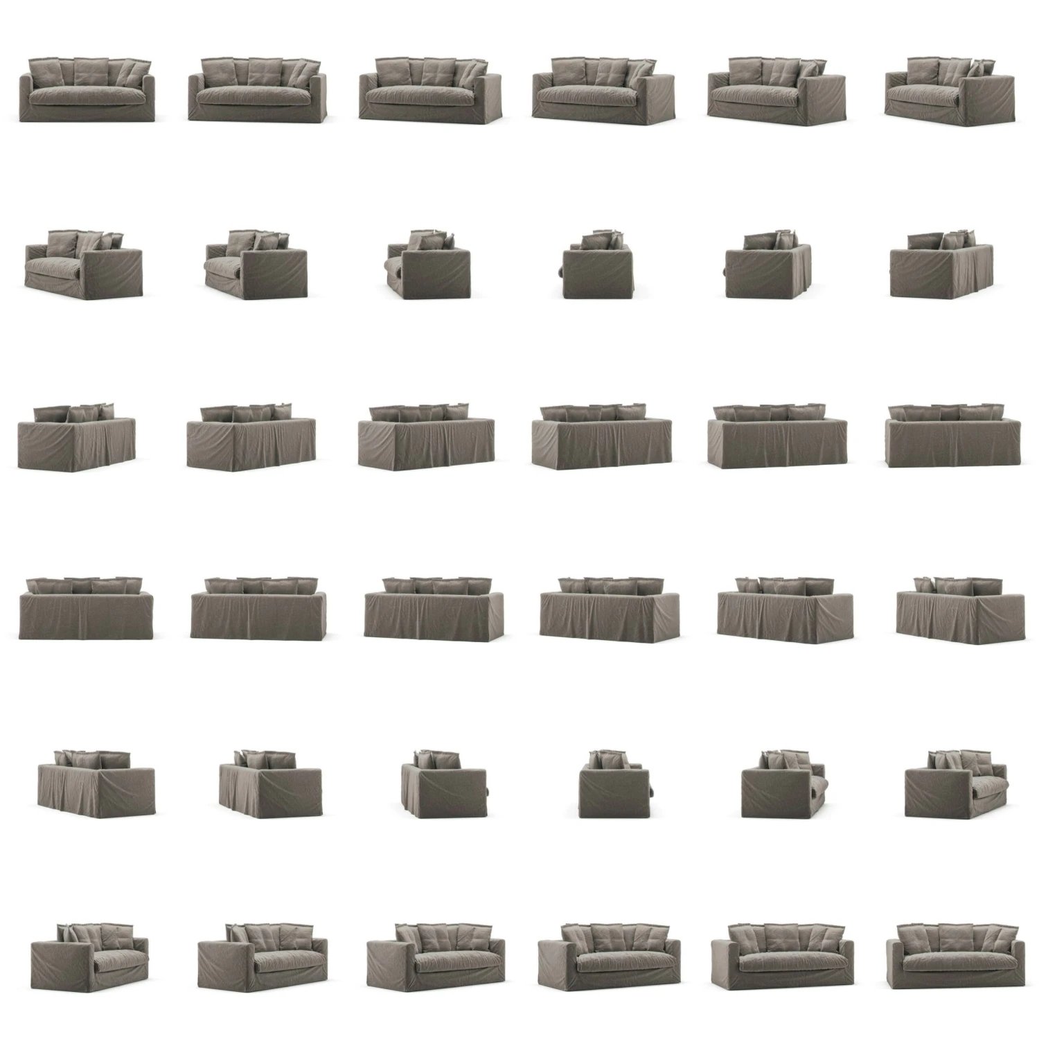 Le Grand Air Sofa 2-Seater Linen, Smokey Granite 7 Le Grand Air Sofa 2-Seater Linen, Smokey Granite - Image 5