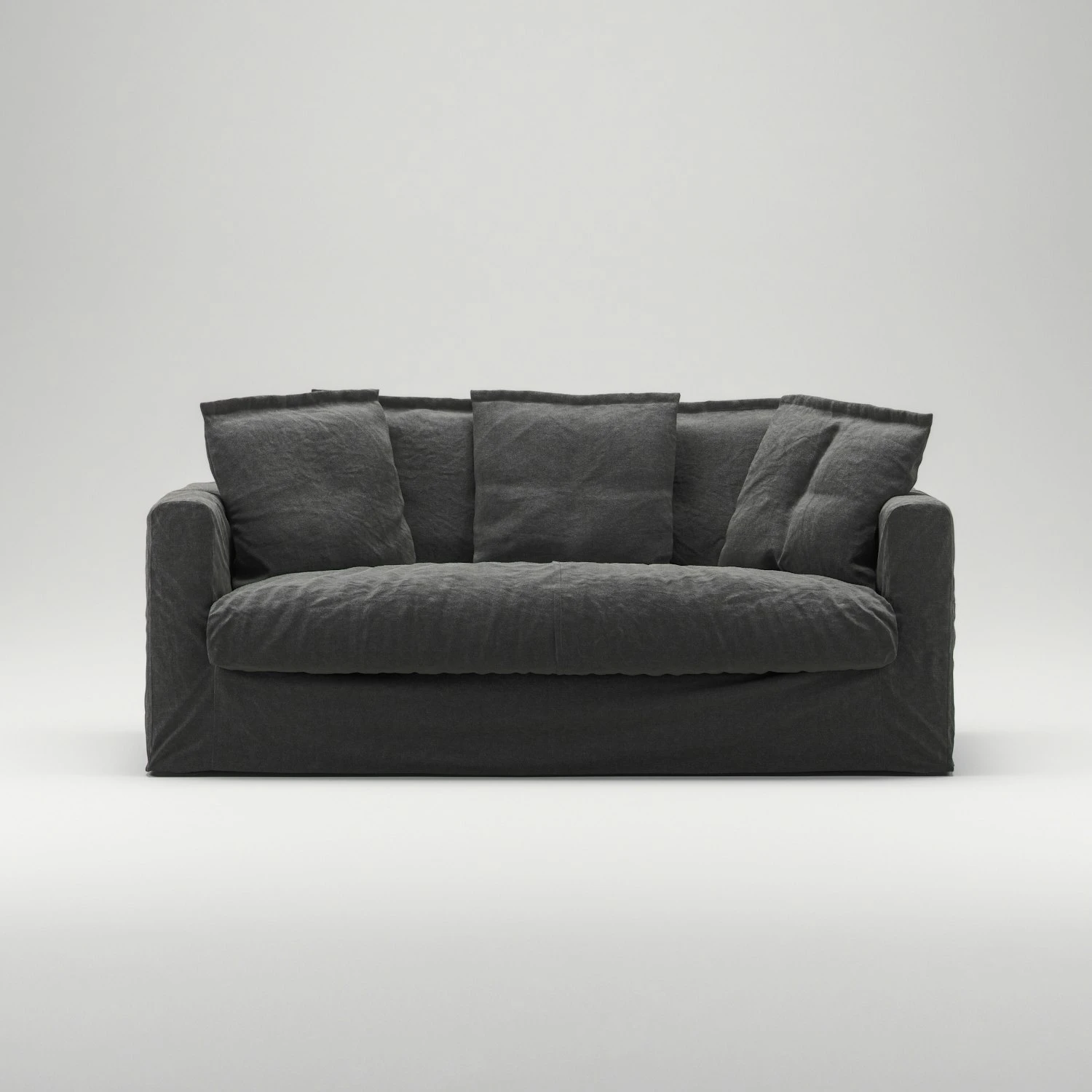 Le Grand Air Sofa 2-Seater Linen, Carbon Dust 5 Le Grand Air Sofa 2-Seater Linen, Carbon Dust - Image 3