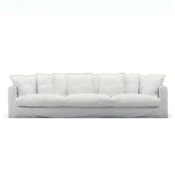 Le Grand Air Sofa 5-Seater Cotton, White