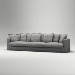 Le Grand Air Sofa 5-Seater Cotton, Grey -Gubi Furni Sales decotique le grand air sofa 5 seater cotton 4