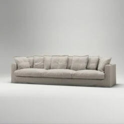 Le Grand Air Sofa 5-Seater Linen, Future Grey -Gubi Furni Sales decotique le grand air sofa 5 seater linen 32
