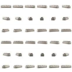 Le Grand Air Sofa 5-Seater Linen, Future Grey -Gubi Furni Sales decotique le grand air sofa 5 seater linen 33