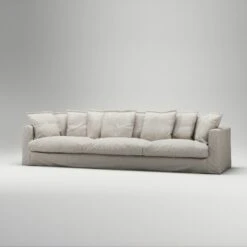 Le Grand Air Sofa 5-Seater Linen, Natural Blonde -Gubi Furni Sales decotique le grand air sofa 5 seater linen 6