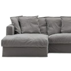 Le Grand Air Upholstery 3-Seater Divan Left, Grey