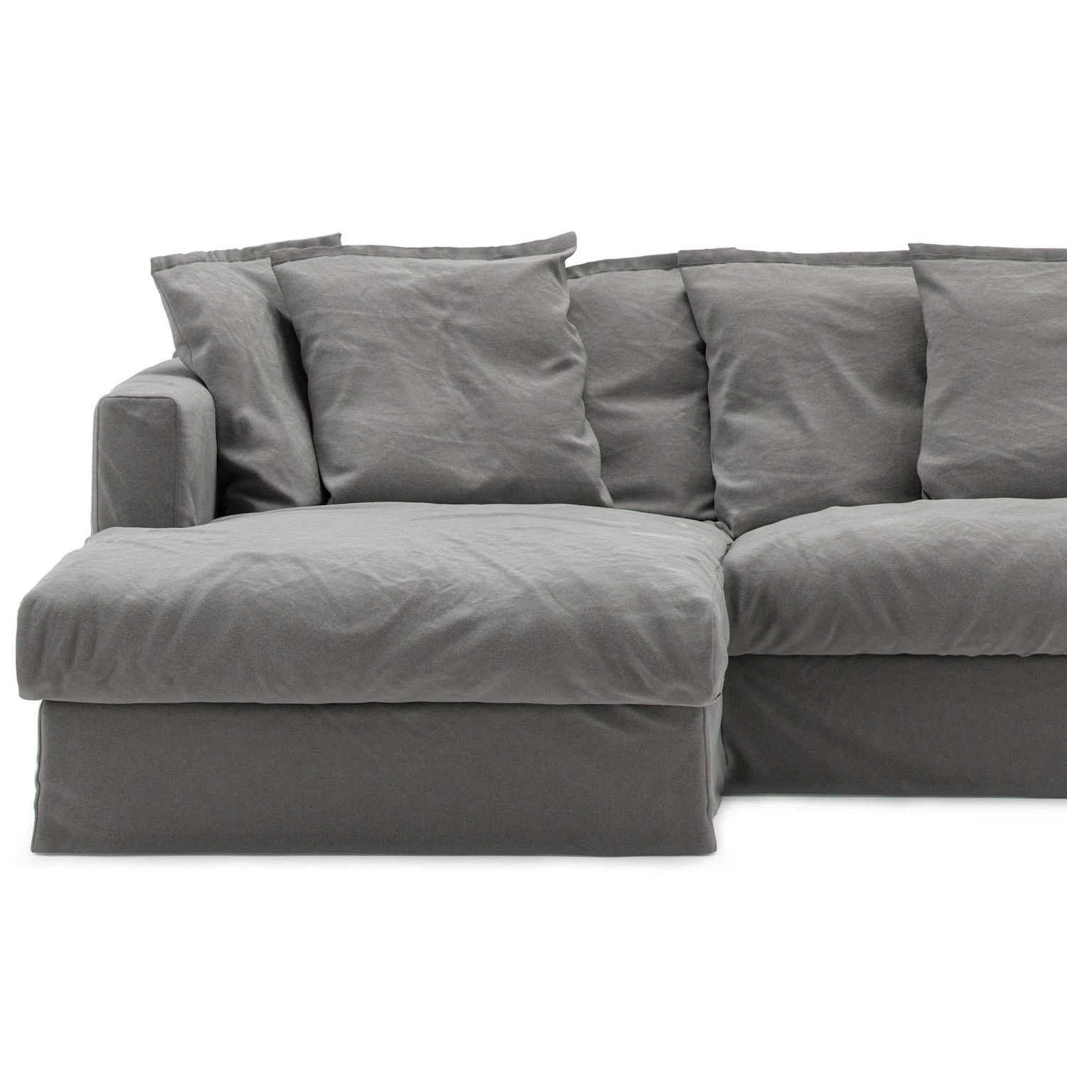 Le Grand Air Upholstery 3-Seater Divan Left, Grey 3 Le Grand Air Upholstery 3-Seater Divan Left, Grey