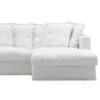 Le Grand Air Upholstery 3-Seater Divan Right, White