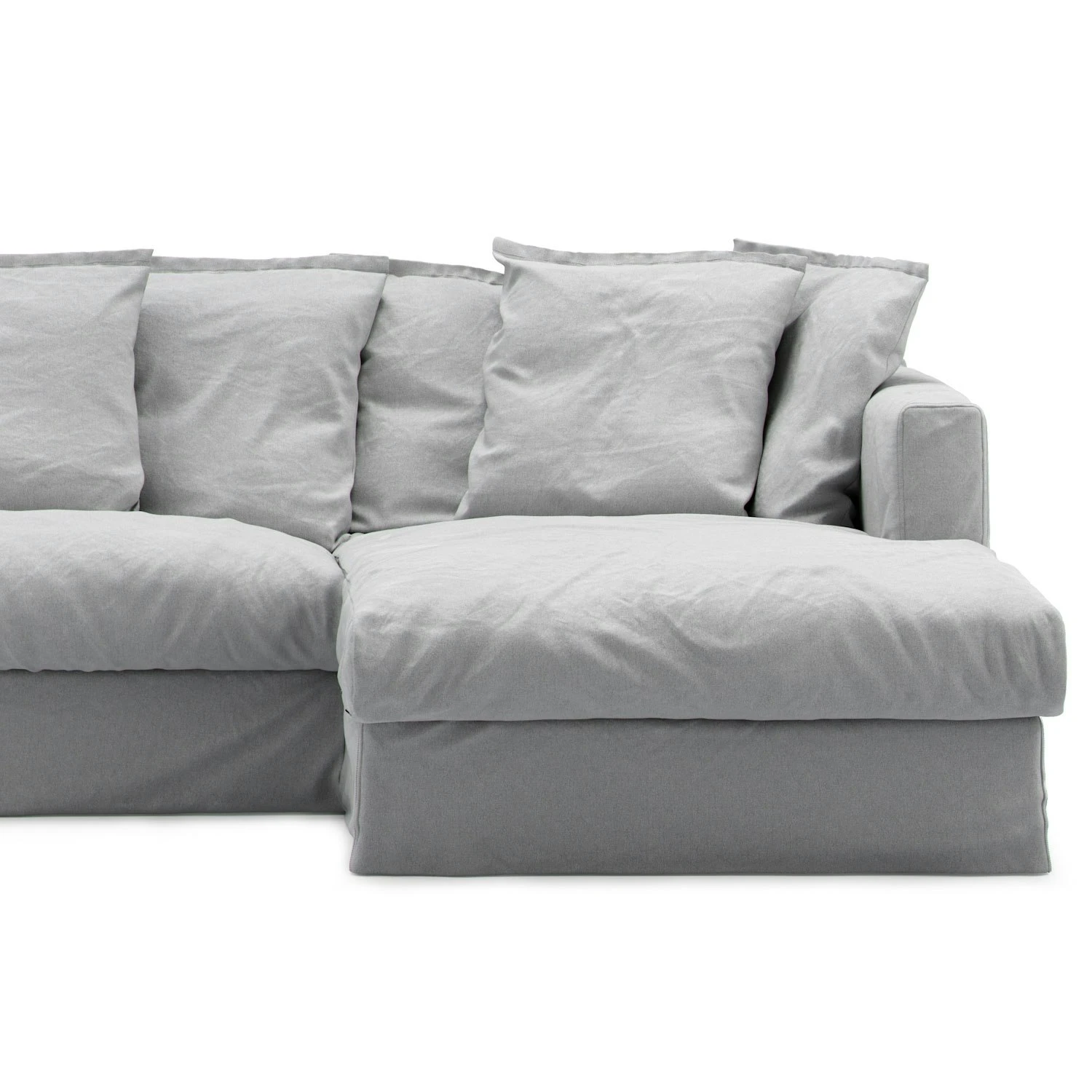 Le Grand Air Upholstery 3-Seater Divan Right, Light Grey 3 Le Grand Air Upholstery 3-Seater Divan Right, Light Grey
