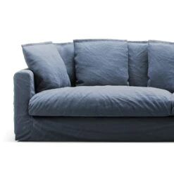 Le Grand Air Upholstery XL 4-Seater Cotton, Dark Blue