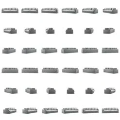 Le Grand Air XL Sofa 4-Seater Cotton, Light Grey -Gubi Furni Sales decotique le grand air xl sofa 4 seater cotton 18