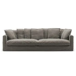 Le Grand Air XL Sofa 4-Seater Linen, Smokey Granite