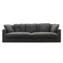 Le Grand Air XL Sofa 4-Seater Linen, Carbon Dust