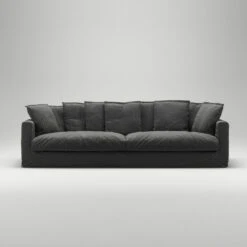 Le Grand Air XL Sofa 4-Seater Linen, Carbon Dust -Gubi Furni Sales decotique le grand air xl sofa 4 seater linen 17