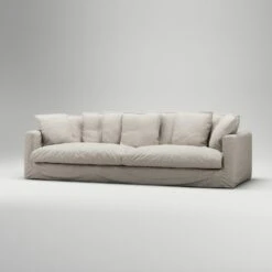 Le Grand Air XL Sofa 4-Seater Linen, Natural Blonde -Gubi Furni Sales decotique le grand air xl sofa 4 seater linen 6