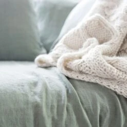 Le Grand Air Loveseat Upholstery Linen, Green Pear -Gubi Furni Sales decotique le grand sofa 3 seater linen 2 7