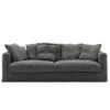 Le Grand Air Sofa 3-Seater Linen, Carbon Dust