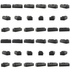 Le Grand Air Sofa 3-Seater Linen, Carbon Dust -Gubi Furni Sales decotique le grand sofa 3 seater linen 28