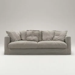 Le Grand Air Sofa 3-Seater Linen, Future Grey -Gubi Furni Sales decotique le grand sofa 3 seater linen 44