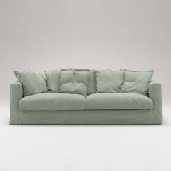 Le Grand Air Sofa 3-Seater Linen, Green Pear 9 Le Grand Air Sofa 3-Seater Linen, Green Pear -Gubi Furni Sales decotique le grand sofa 3 seater linen 6