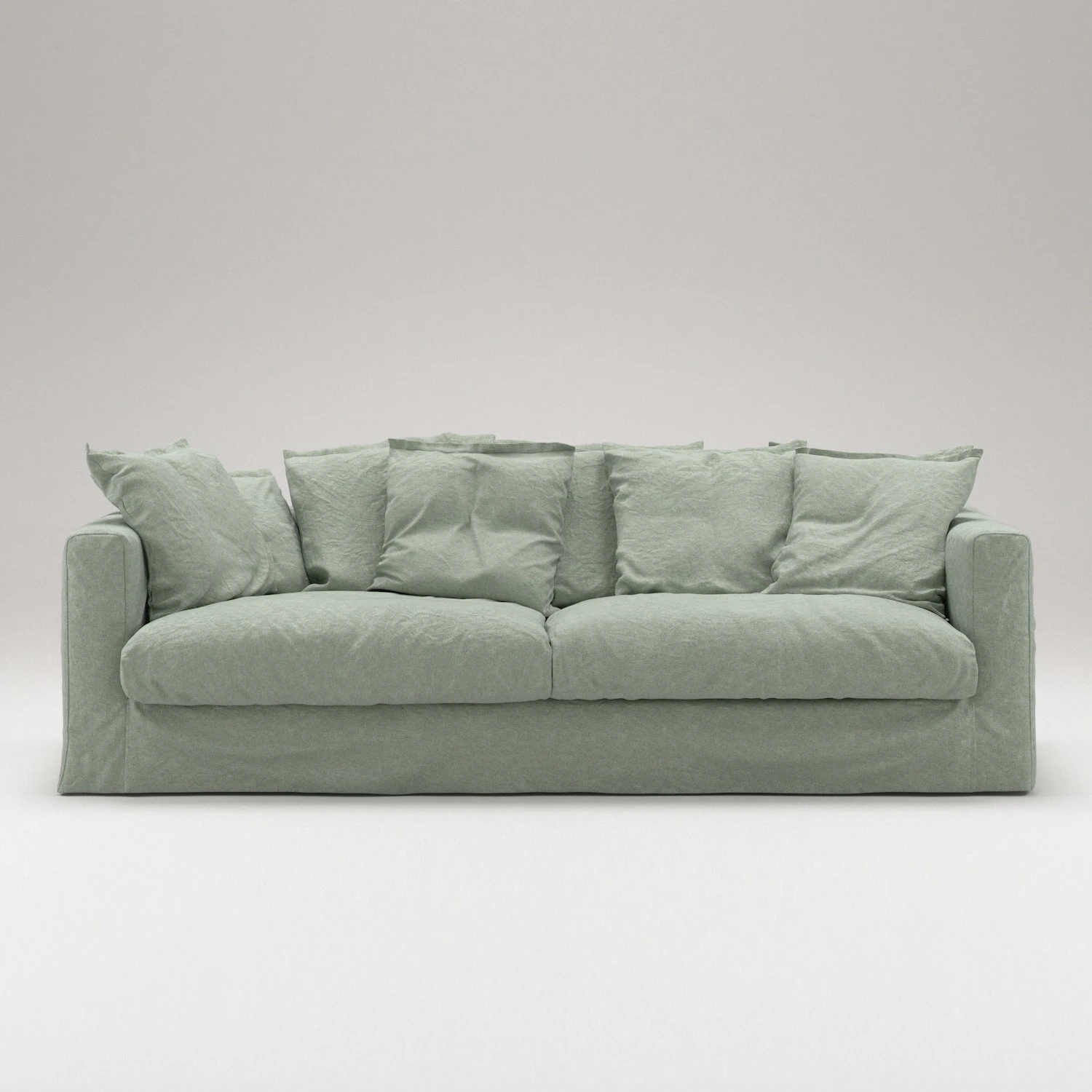 Le Grand Air Sofa 3-Seater Linen, Green Pear 4 Le Grand Air Sofa 3-Seater Linen, Green Pear - Image 2