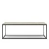 Marvelous Air Coffee Table 120x60 Cm, Jura Limestone / Black