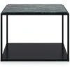 Marvelous Soffbord 63x63cm, Black/Green Marble