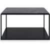 Marvelous Soffbord 83x83cm, Black/Black Marble