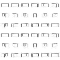 Milo C12 Dinner Table 180, Black -Gubi Furni Sales decotique milo c12 dinner table 180 cm 9