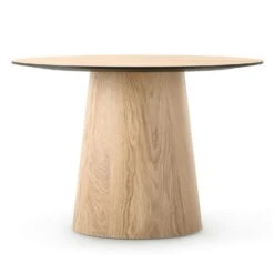 Social Dining Table Natural Oak, 110 Cm