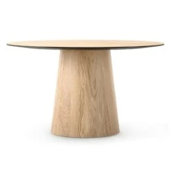 Social Dining Table Natural Oak, 130 Cm