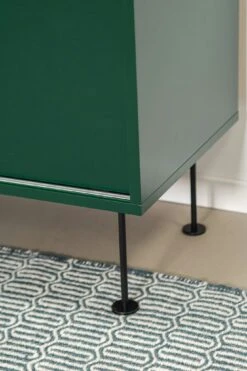 Vogue Media Bench With Legs 136 Cm, Green / Brass -Gubi Furni Sales decotique vogue media bench with legs 136 cm 3