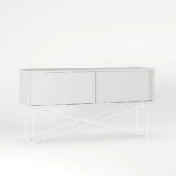 Vogue Media Furniture 136H, White/2W/White -Gubi Furni Sales decotique vogue media furniture 136 with frame stand 89