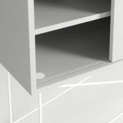 Vogue Media Furniture 136H, White/2W/White -Gubi Furni Sales decotique vogue media furniture 136 with frame stand 90