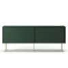 Vogue Media Bench With Legs 136 Cm, Green / Brass