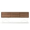 Vogue Media Furniture 180H, Walnut/3W/White