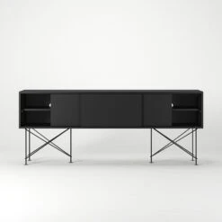 Vogue Media Furniture 180H, Antracit/3A/Black -Gubi Furni Sales decotique vogue media furniture 180 with frame stand 37