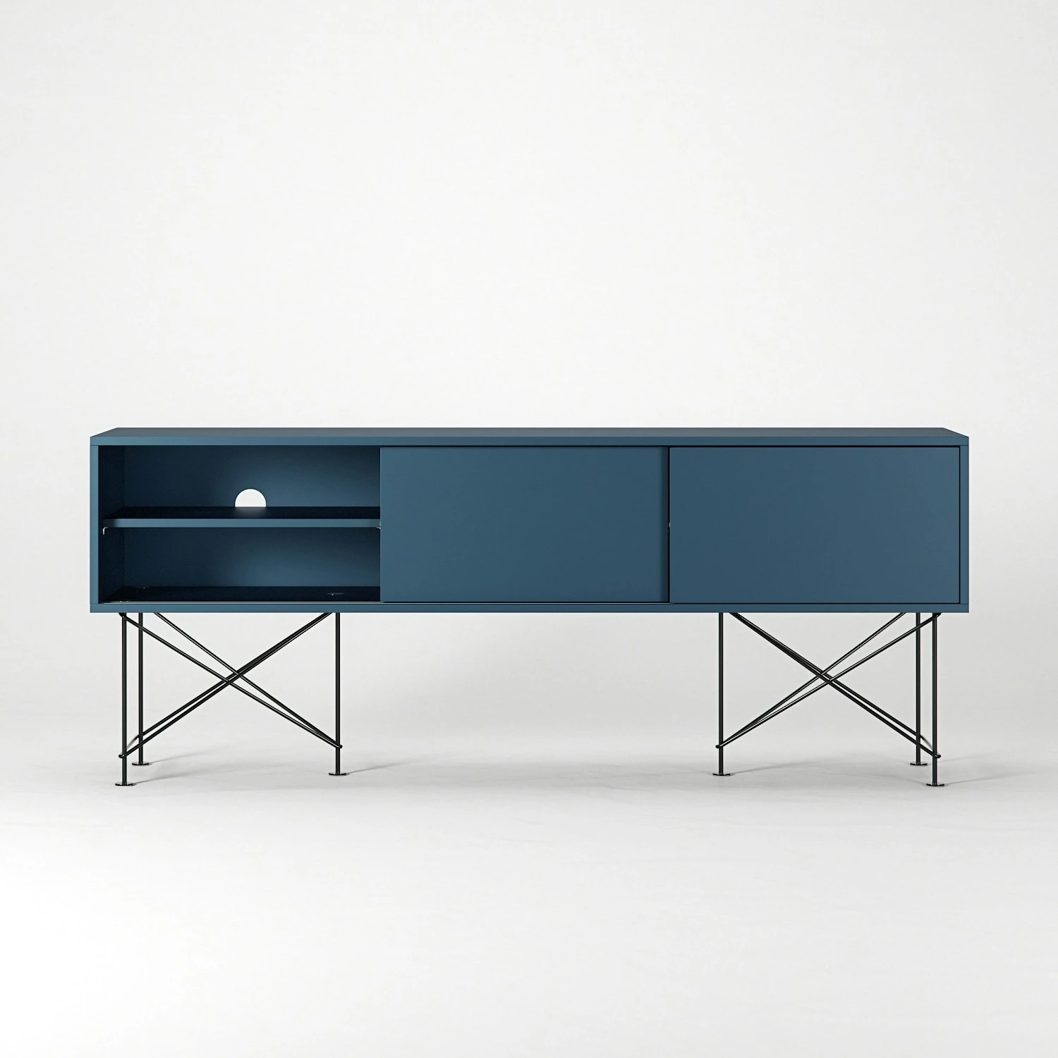 Vogue Media Furniture 180H, Darkblue/3DB/Black 7 Vogue Media Furniture 180H, Darkblue/3DB/Black - Image 5