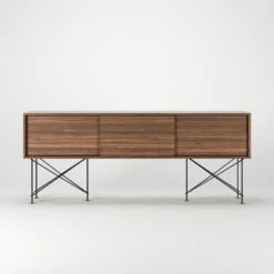 Vogue Media Furniture 180H, Walnut/3W/Black 9 Vogue Media Furniture 180H, Walnut/3W/Black -Gubi Furni Sales decotique vogue media furniture 180 with frame stand 47