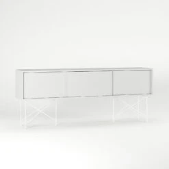 Vogue Media Furniture 180H, White/3W/White -Gubi Furni Sales decotique vogue media furniture 180 with frame stand 90