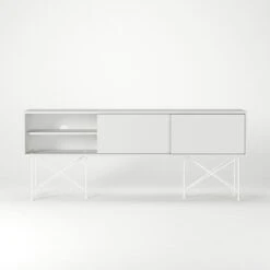 Vogue Media Furniture 180H, White/3W/White -Gubi Furni Sales decotique vogue media furniture 180 with frame stand 92
