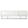 Vogue Media Bench With Legs 180 Cm, White / Black -Gubi Furni Sales decotique vogue media furniture 180 with legs 100