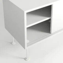 Vogue Media Bench With Legs 180 Cm, White -Gubi Furni Sales decotique vogue media furniture 180 with legs 109