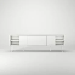 Vogue Media Bench With Legs 180 Cm, White -Gubi Furni Sales decotique vogue media furniture 180 with legs 111