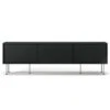 Vogue Media Bench With Legs 180 Cm, Anthracite / Black -Gubi Furni Sales decotique vogue media furniture 180 with legs 38