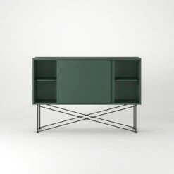 Vogue Sideboard 136H, Green/2G/Black -Gubi Furni Sales decotique vogue sideboard 136 with frame stand 118