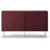 Vogue Side Table With Legs 136 Cm, Burgundy / Brass -Gubi Furni Sales decotique vogue sideboard 136 with legs 30