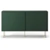 Vogue Side Table With Legs 136 Cm, Green / Brass