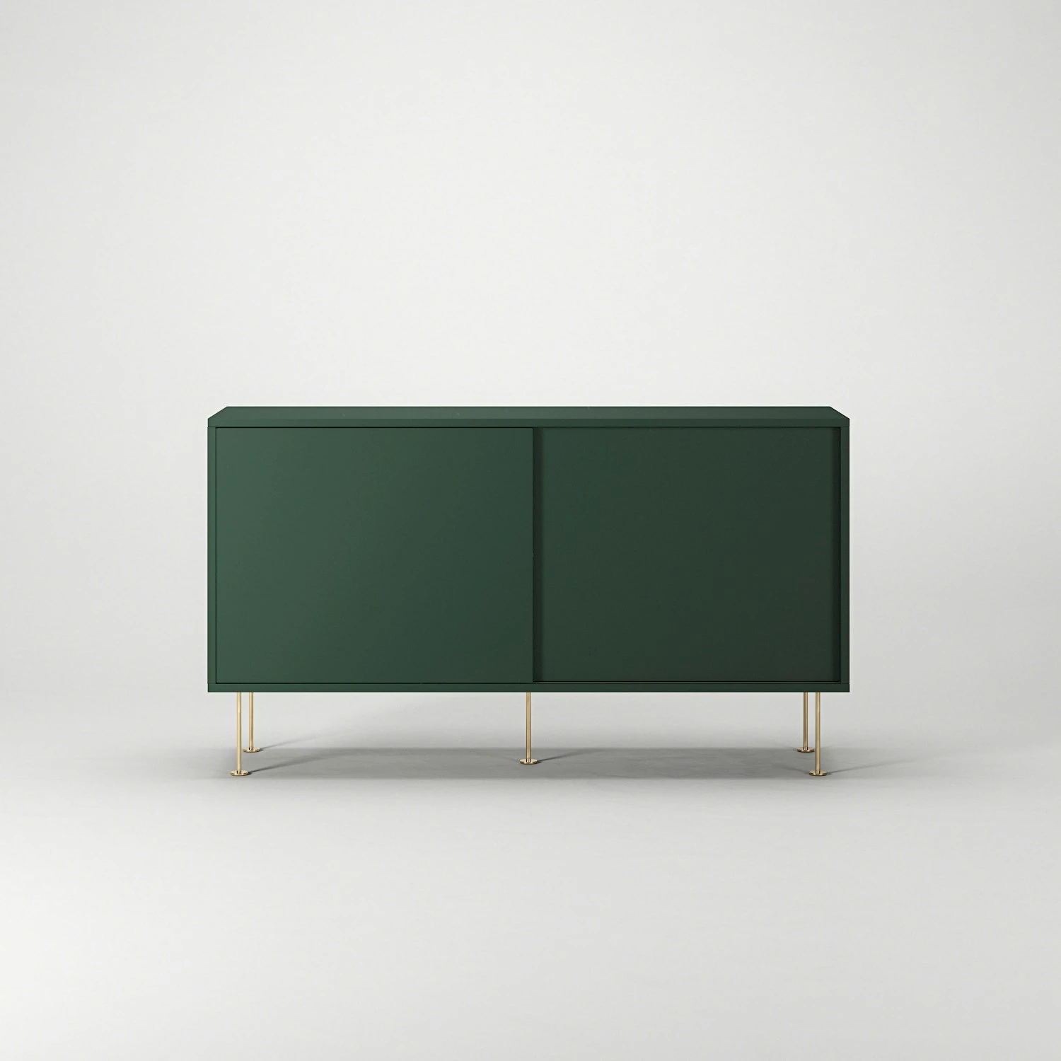 Vogue Side Table With Legs 136 Cm, Green / Brass 4 Vogue Side Table With Legs 136 Cm, Green / Brass - Image 2