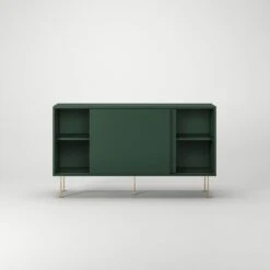 Vogue Side Table With Legs 136 Cm, Green / Brass 13 Vogue Side Table With Legs 136 Cm, Green / Brass -Gubi Furni Sales decotique vogue sideboard 136 with legs 42