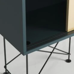 Vogue Sideboard 180H, Grey/2G1B/Black -Gubi Furni Sales decotique vogue sideboard 180 one brass door frame stand 101